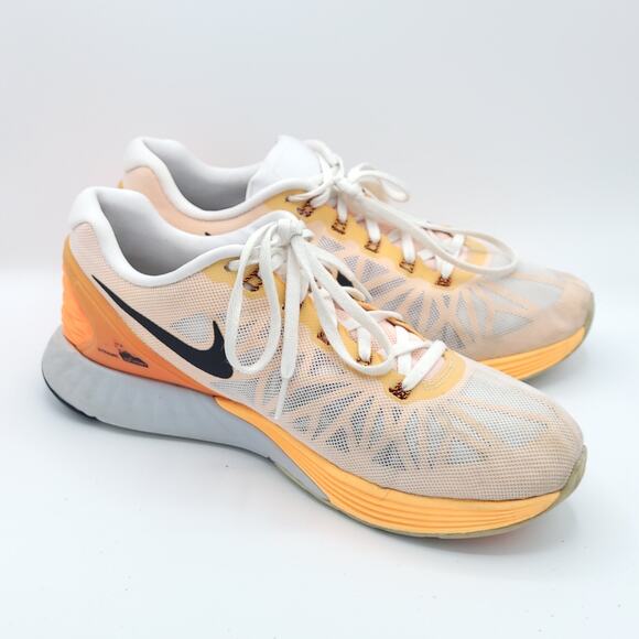 Nike Better World LunarGlide 6 orange gray 654433-108 mens size 11 - Picture 3 of 9